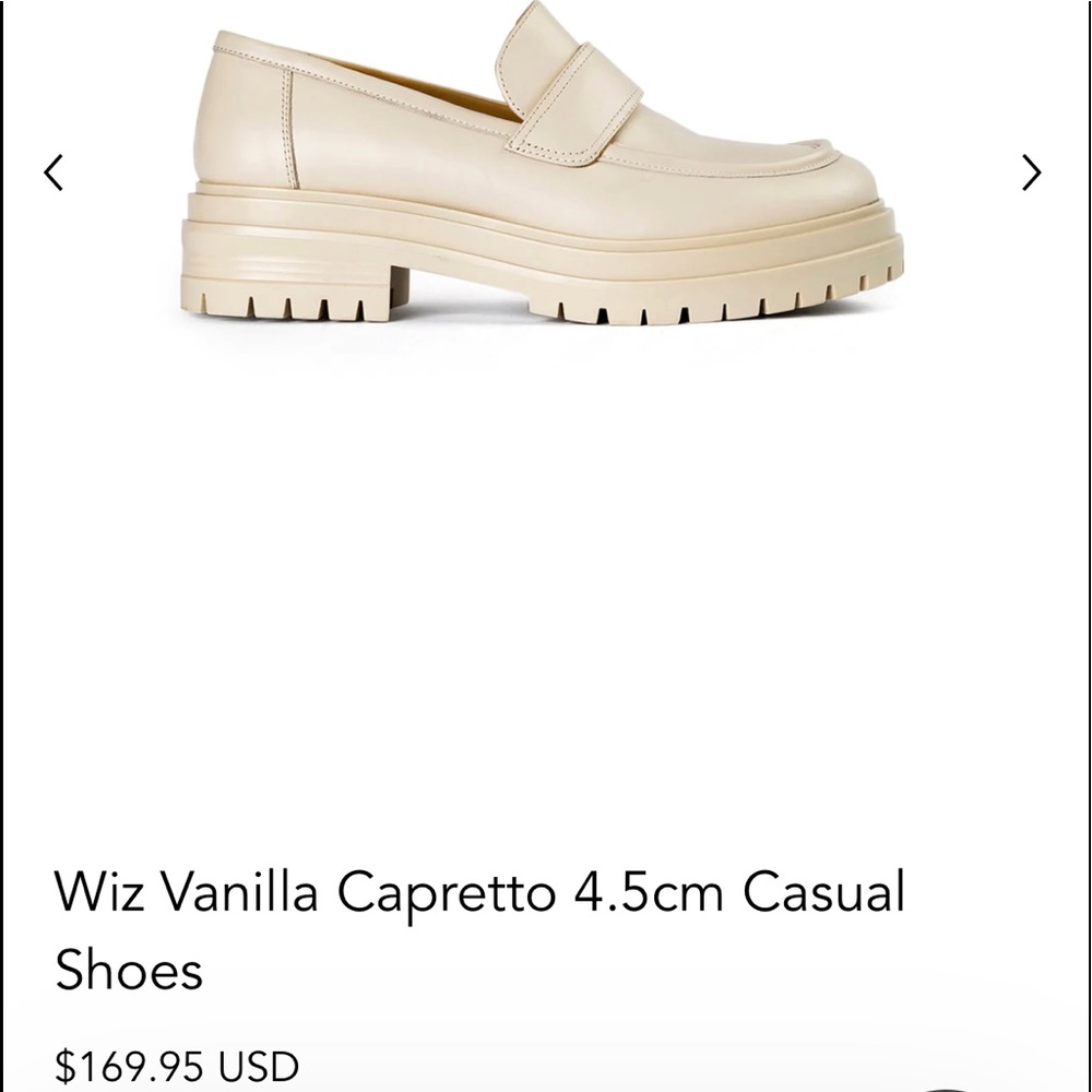 Cream Platform Loafer (used once)